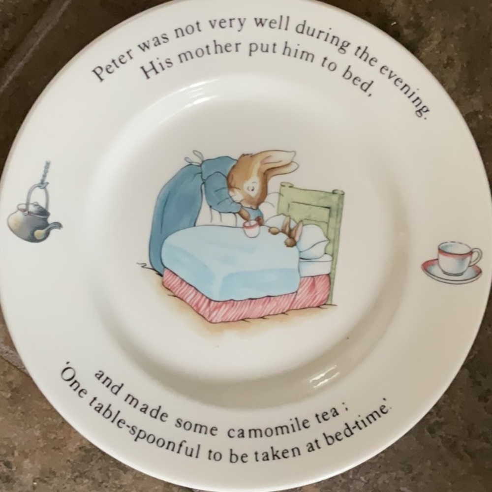 Wedgwood White Peter Rabbit Plate